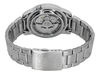 Seiko Automatic movement White Stainless steel Male SNKE51J1. A brand-new Seiko watch featuring a White dial and a Stainless steel strap. Side view. - view 4