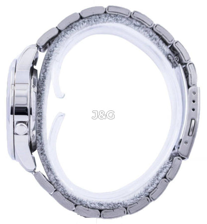 Seiko Automatic movement White Stainless steel Male SNKE53J1. A brand-new Seiko watch featuring a White dial and a Stainless steel strap. Front view. - view 3