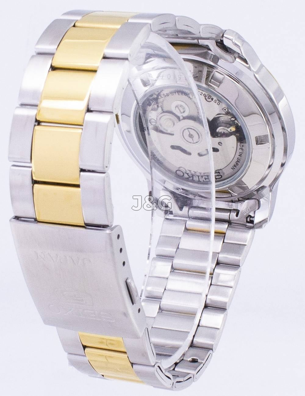 Seiko Classic Automatic movement Black Stainless steel Male SNKP14J1. A brand-new Seiko Classic watch featuring a Black dial and a Stainless steel strap. Side view. - view 4