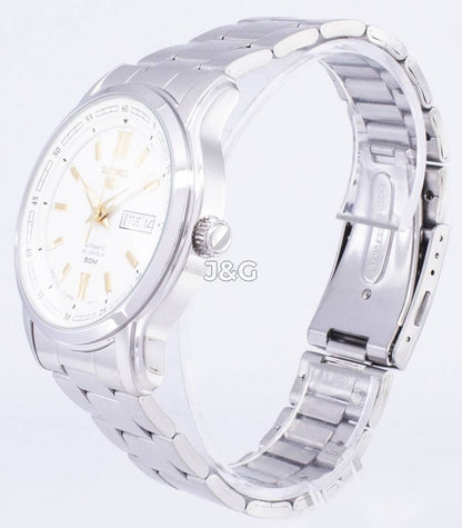 Seiko Classic Automatic movement Blue Stainless steel Male SNKP15J1. A brand-new Seiko Classic watch featuring a Blue dial and a Stainless steel strap. Side view. - view 3