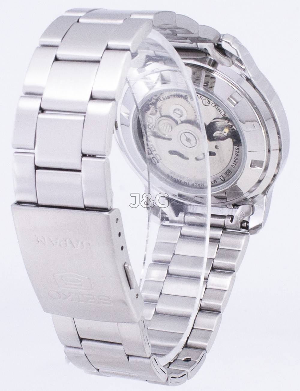 Seiko Classic Automatic movement Blue Stainless steel Male SNKP15J1. A brand-new Seiko Classic watch featuring a Blue dial and a Stainless steel strap. Side view. - view 4