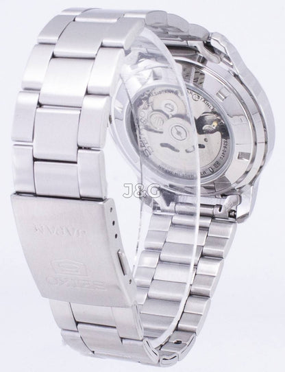 Seiko Classic Automatic movement Blue Stainless steel Male SNKP15J1. A brand-new Seiko Classic watch featuring a Blue dial and a Stainless steel strap. Side view. - view 4