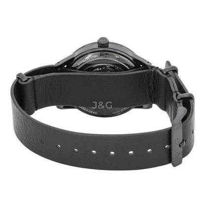 Seiko Presage Automatic movement Black Leather Male SRPH95J1. A brand-new Seiko Presage watch featuring a Black dial and a Leather strap. Side view. - view 5