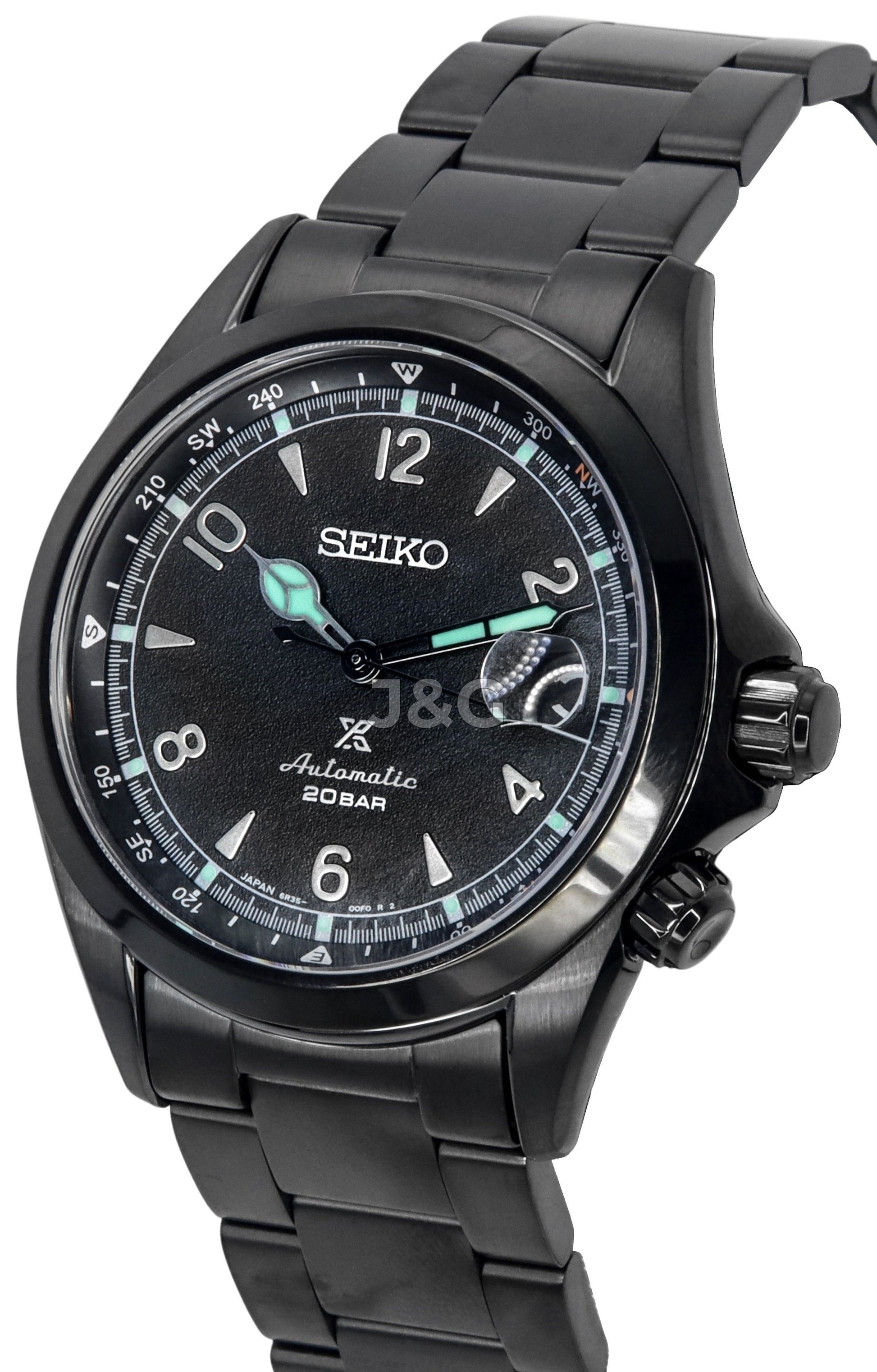 Seiko Prospex Alpinist Automatic movement White Male SPB337J1. A brand-new Seiko Prospex watch featuring a White dial. Front view. - view 3