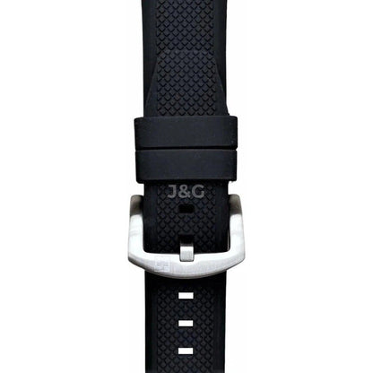 Swiss Alpine Military Typhoon Quartz movement Black Silicone Male 7006.1837.-.GW. A brand-new Swiss Alpine Military Typhoon watch featuring a Black dial and a Silicone strap. Front view. - view 4