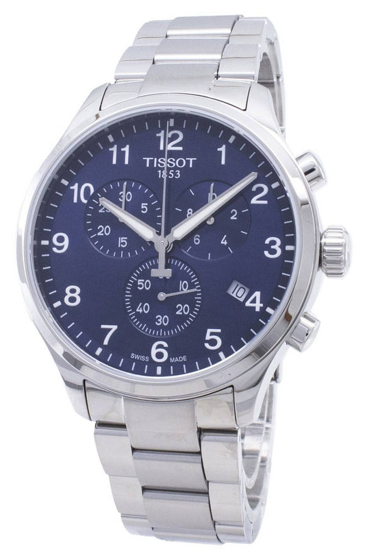Tissot T-Sport Chrono XL Classic T1166171104701 Quartz. A brand-new Tissot T-Sport watch featuring a Stainless steel strap. Front view.