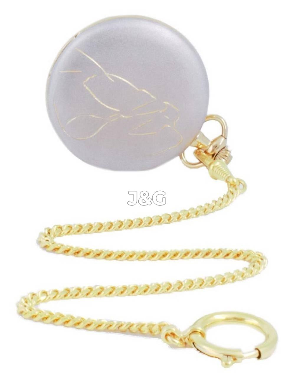 Tissot T-Pocket Quartz movement White Male T83.9.459.32. A brand-new Tissot T-Pocket watch featuring a White dial. Side view. - view 4