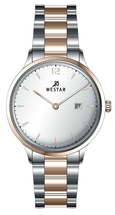 Westar Profile Stainless Steel Silver Dial Quartz Wo. A brand-new Westar Profile watch featuring a Silver dial and a Stainless steel strap. Front view.