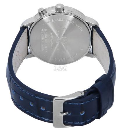 Zeppelin Friedrichshafen Date display Blue Leather Female Z85373. A brand-new Zeppelin Friedrichshafen watch featuring a Blue dial and a Leather strap. Side view. - view 3